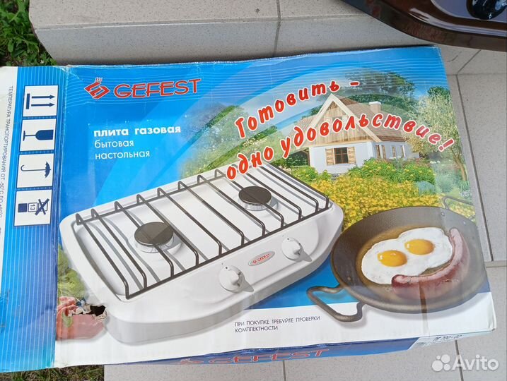 Газовая плита гефест новая настольная