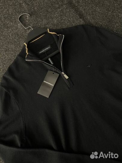 Свитер полузамок Emporio Armani темный мужской