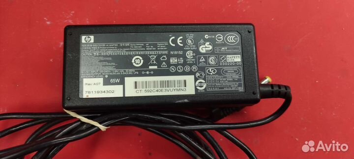 Блок питания для ноутбука hp