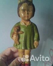 Антикварная детская игрушка - резиновая кукла