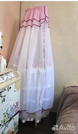 Балдахин и юбка на кроватку