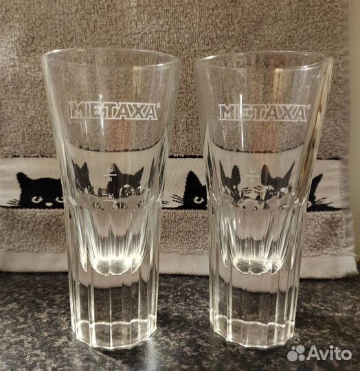 Стакашки Metaxa 2 стакана для Метаксы