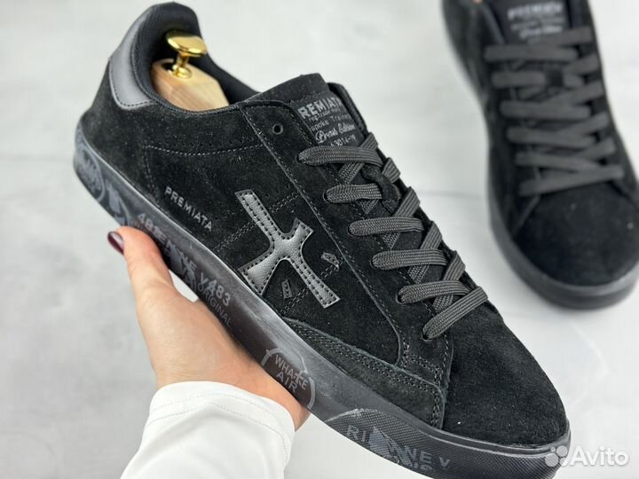 Мужские кеды Premiata чёрные