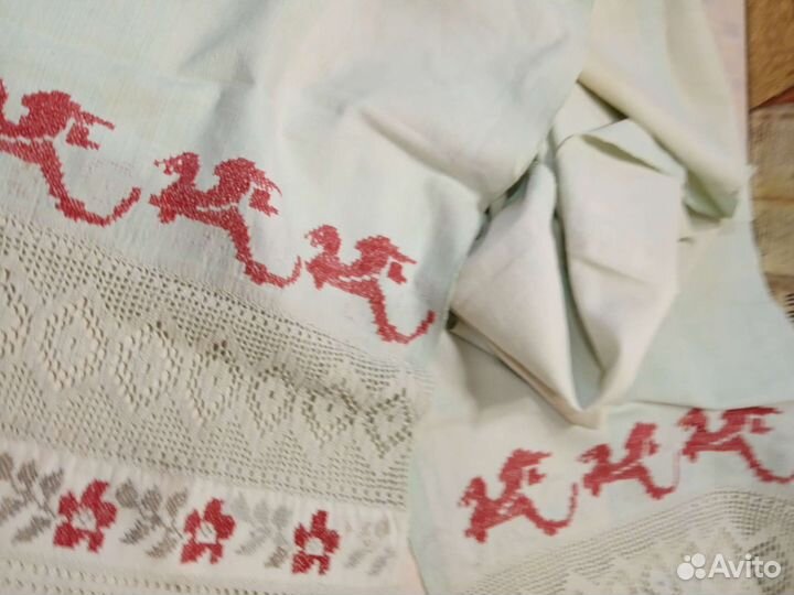 Старинные платки, рушник ручной работы, покрывло