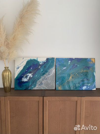 Картина абстракция акрил