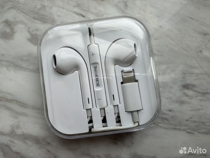Проводные наушники Borofone для iPhone (Lightning)