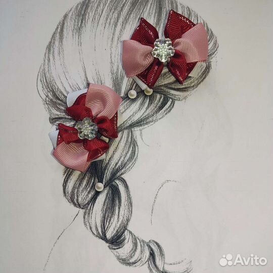 Бантики заколки подарок 8 марта