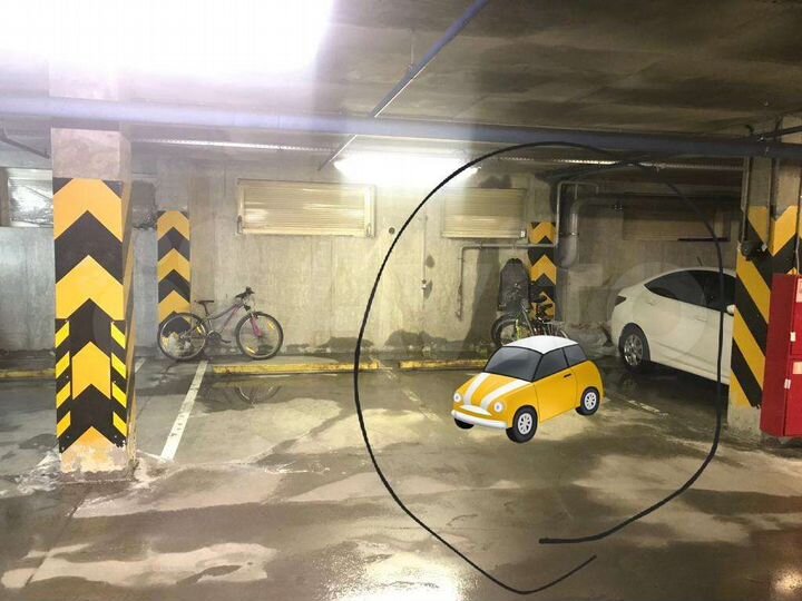 Машиноместо, 13 м²