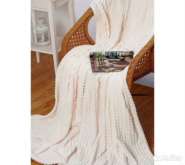 Плед GoodNight Велсофт Velvet 200х220, белый