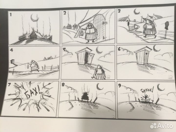 Раскадровка для комиксов