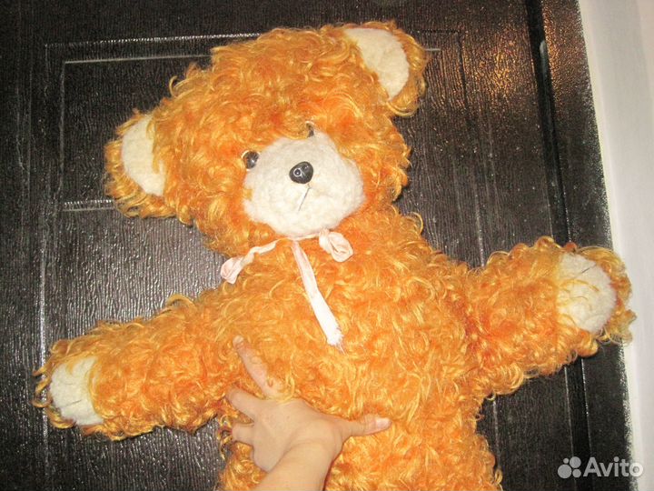 Шикарный большой плюшевый медведь СССР