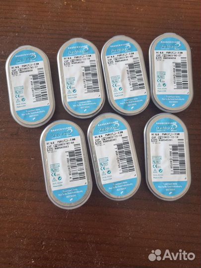 Линзы контактные pure vision -7.5