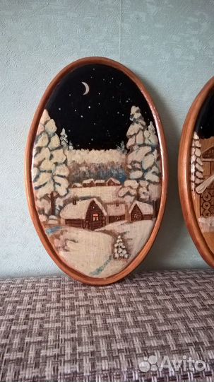 Панно на дереве