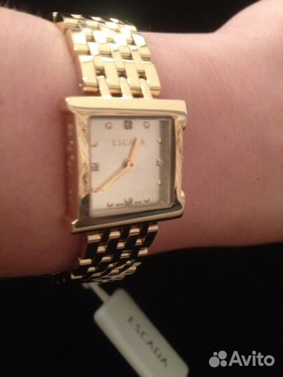 Эскада Часы позолота с бриллиантами оригинал