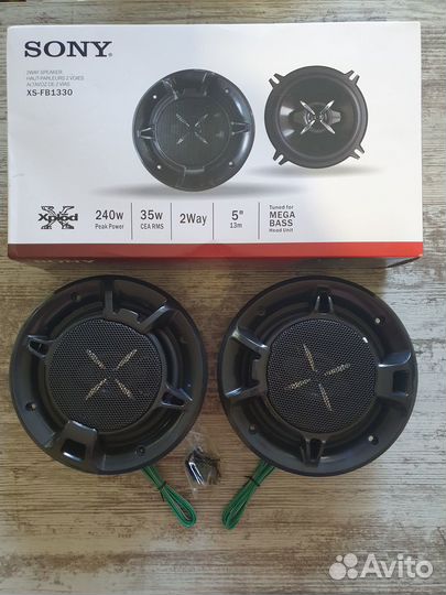 Автоакустика Sony новые 13 и 16 см
