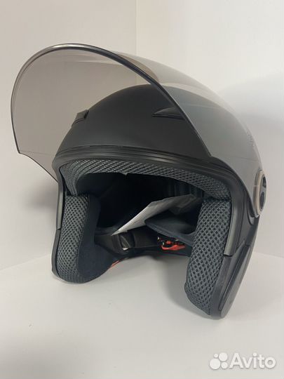 Шлем для скутера, электросамоката черный размер XL