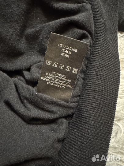 Vetements Motorhead World Tour Бомбер