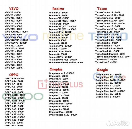 Ремонт телефонов