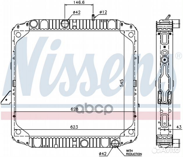 Радиатор mercedes LK 62563 Nissens