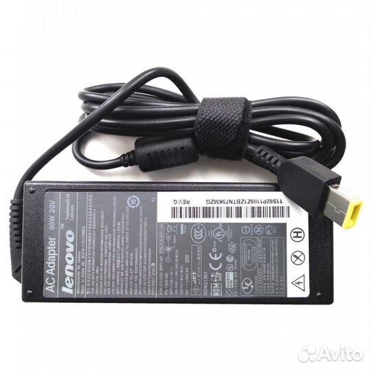 Зарядка для ноутбука Lenovo 20V 4.5A 90W новая