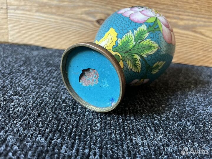 Ваза старинная эмаль
