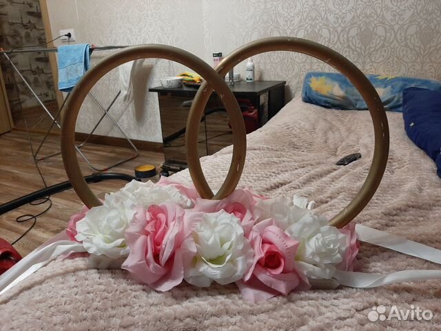 Кольца на свадебный авто