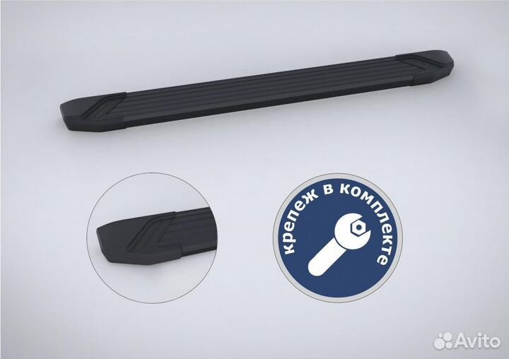 Пороги Подножки Toyota Highlander 2020- 