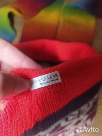 Шапка-шарф 100 шерсть