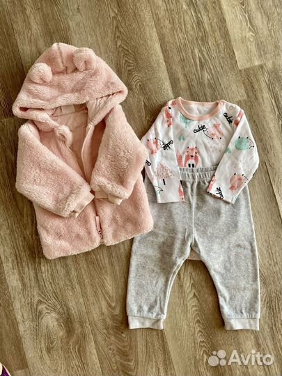 Вещи пакетом Костюм 3в1 для девочки для двойни