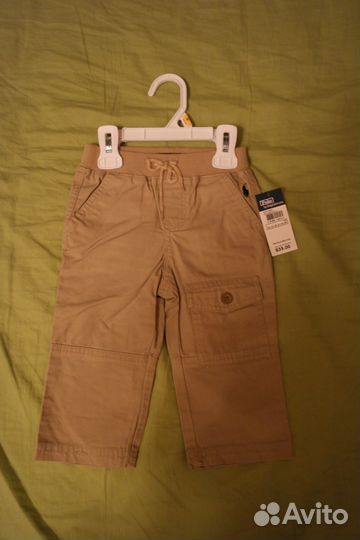 Новые летние брюки и рубашка Ralph Lauren 12мес