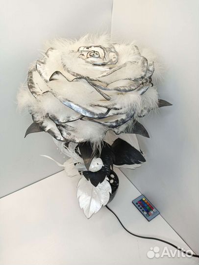 Светильник роза ручной работы