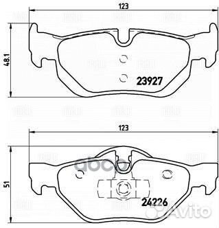 PF 4142 колодки дисковые задние BMW E87/E82/E88