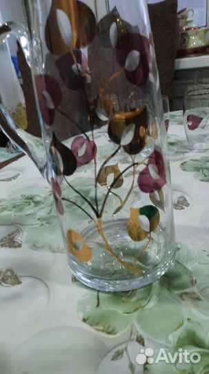 Кувшин и стаканы богемия