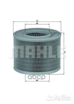Фильтр возд.saab 9-5 LX986 Mahle/Knecht