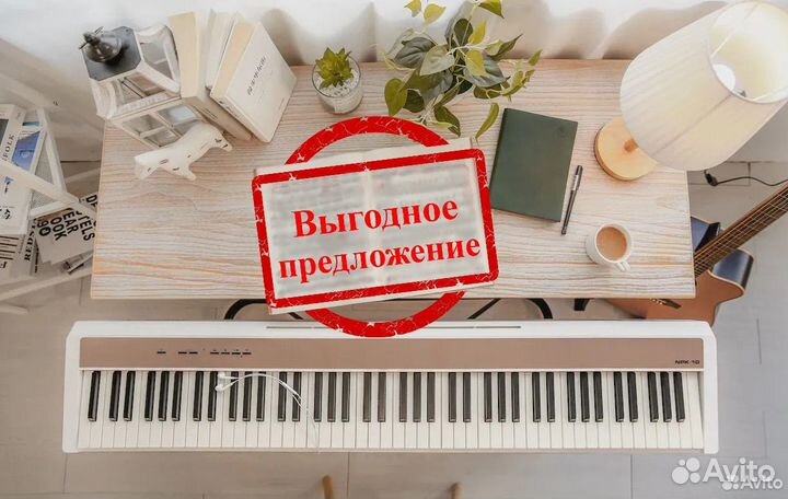 Цифровое пианино NUX NPK-10-WH+стойка+педаль/Новое
