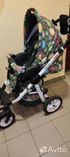 Коляска универсальная Riko Nano Flower Collection