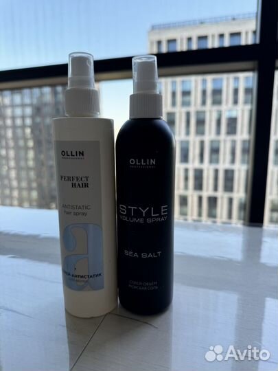 Ollin style volume spray sea solt antistatic hair