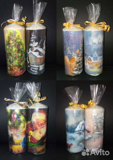 Новогодние игрушки, свечи