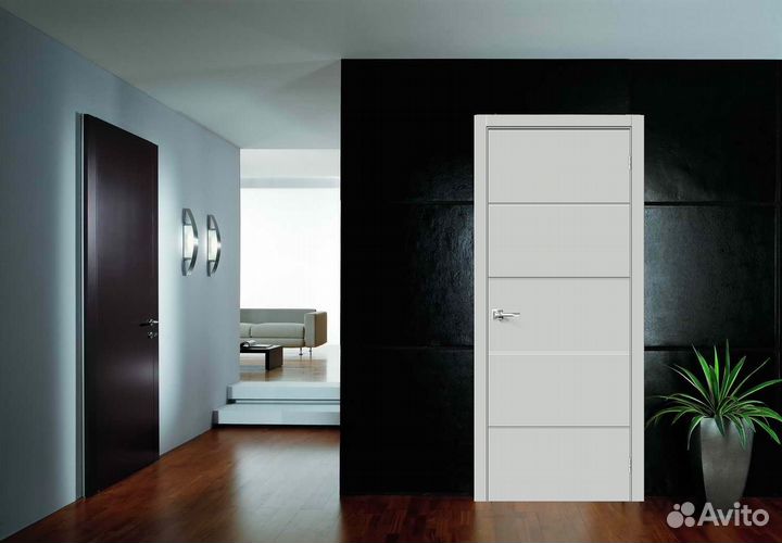 Межкомнатные двери в стиле хай-тек