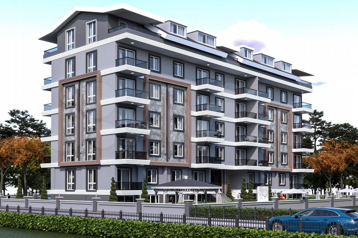 1-к. квартира, 47 м² (Турция)