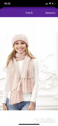 Комплект шапка и шарф