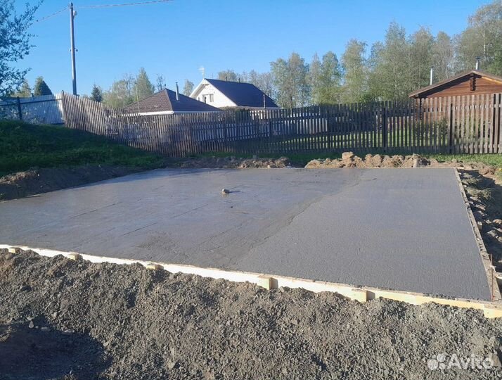 Фундамент монолитная плита под ключ