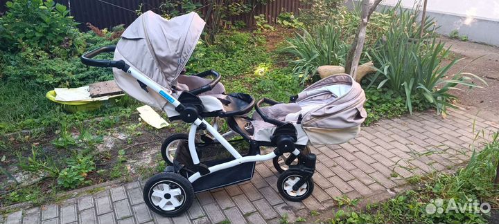 Коляска 2 в 1 aroteam для двойни