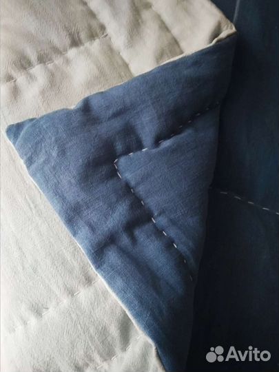 Одеяло новое льняным утеплителем