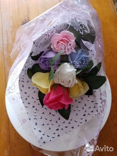 Композиции цветы из мыла