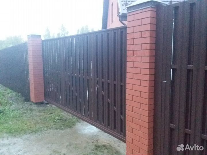 Заборы из профнастила на заказ