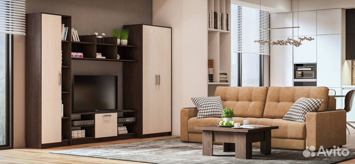 Стенка в гостиную со шкафом