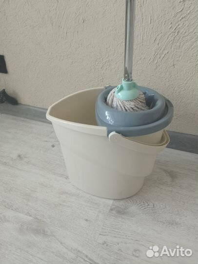 Ведро с отжимом+швабра