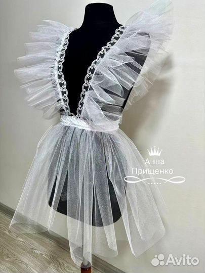 Фартук школьный белый