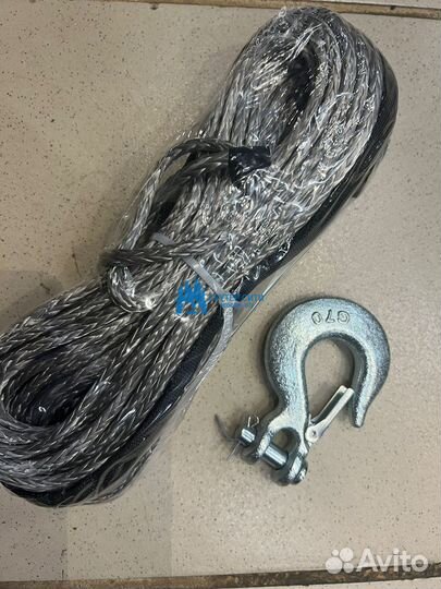 Трос синтетический 15 метров 5,5мм. c крюком OffRo